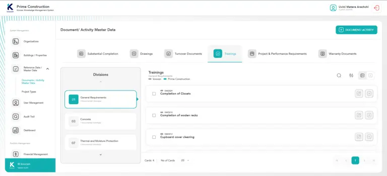 product dahboard preview